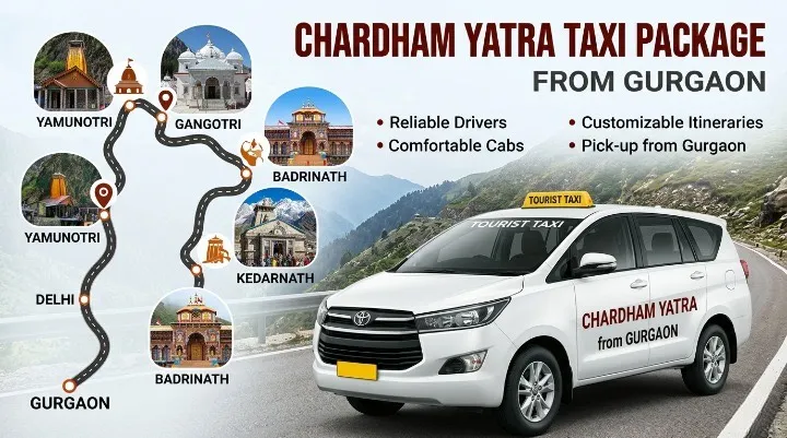 Chardham Yatra Taxi Package from Gurgaon